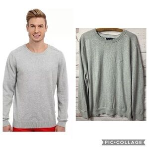 Nautica Crewneck Sweater With Ribbed Shoulders